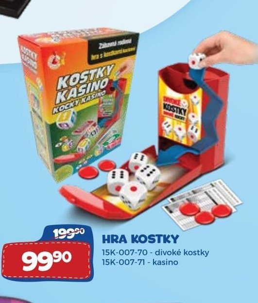 HRA KOSTKY 15K-007-70 - divoké kostky, 15K-007-71 - kasino