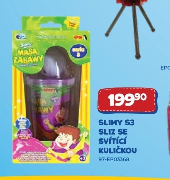 SLIMY S3 SLIZ SE SVÍTÍCÍ KULIČKOU