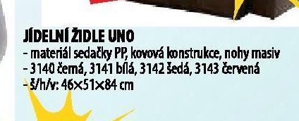 JÍDELNÍ ŽIDLE UNO