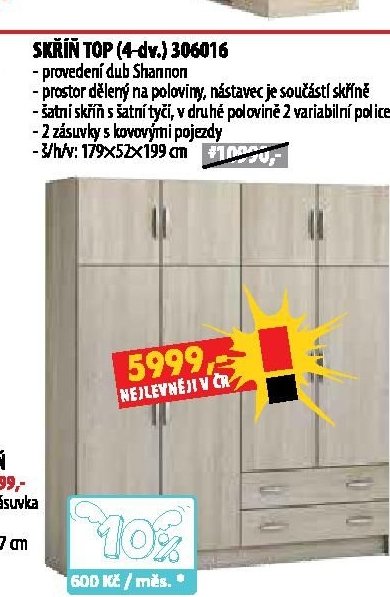 Skříň TOP (4-dv.) 306016