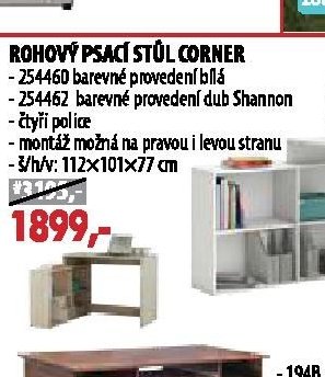 ROHOVÝ PSACÍ STŮL CORNER