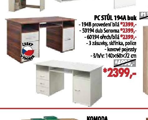 PC STŮL 194A