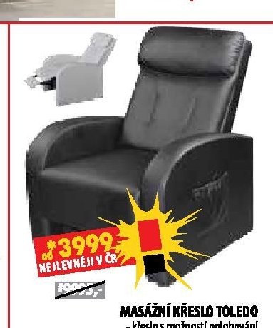 MASÁŽNÍ KŘESLO TOLEDO