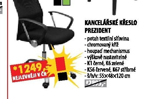 KANCELÁŘSKÉ KŘESLO PREZIDENT