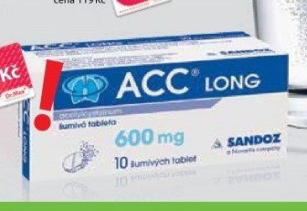 ACC LONG 600 mg šumivé tablety, 10 tbl.