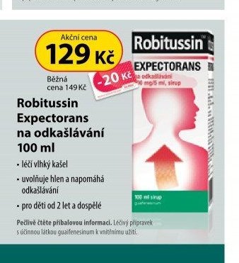 Robitussin Expectorans na odkašlávání 100 ml