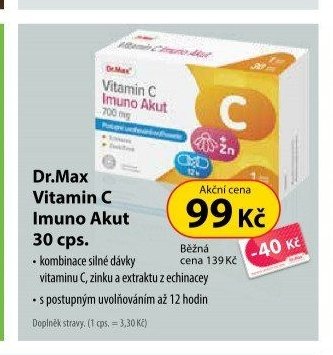 Dr.Max Vitamin C Imuno Akut 30 cps.