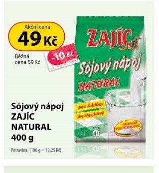 Sójový nápoj ZAJÍC NATURAL 400 g