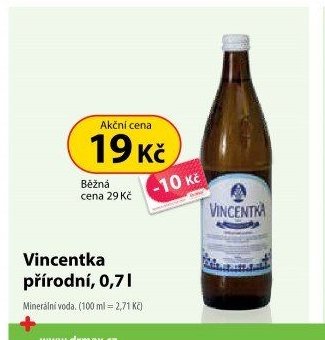 Vincentka přírodní, 0,7 l