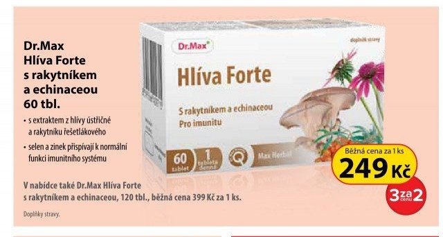 Dr.Max Hlíva Forte s rakytníkem a echinaceou 60 tbl.