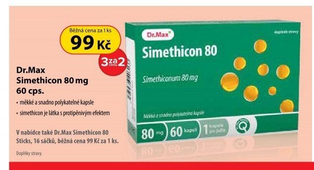 Dr.Max Simethicon 80 mg 60 cps.