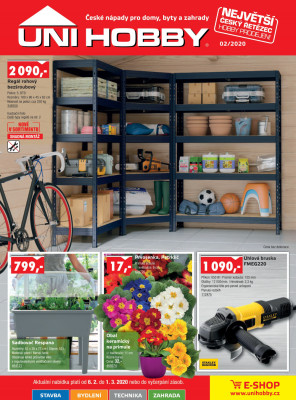 aktuální leták UNI HOBBY 6.2.2020-1.3.2020