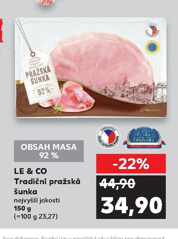 LE & CO Tradiční pražská šunka