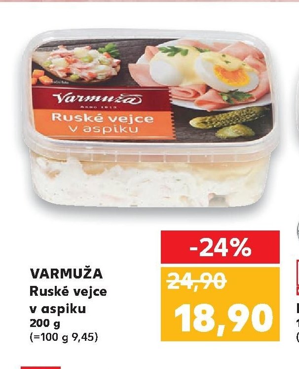 VARMUŽA Ruské vejce v aspiku 200 g