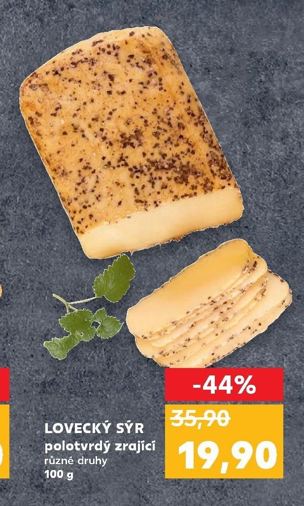 LOVECKÝ SÝR polotvrdý zrající