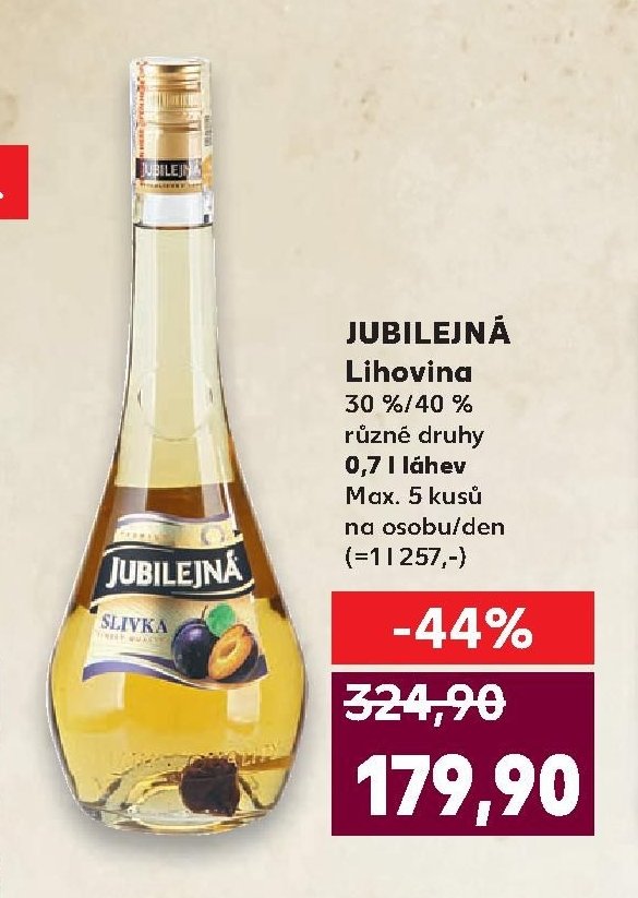JUBILEJNÁ Lihovina