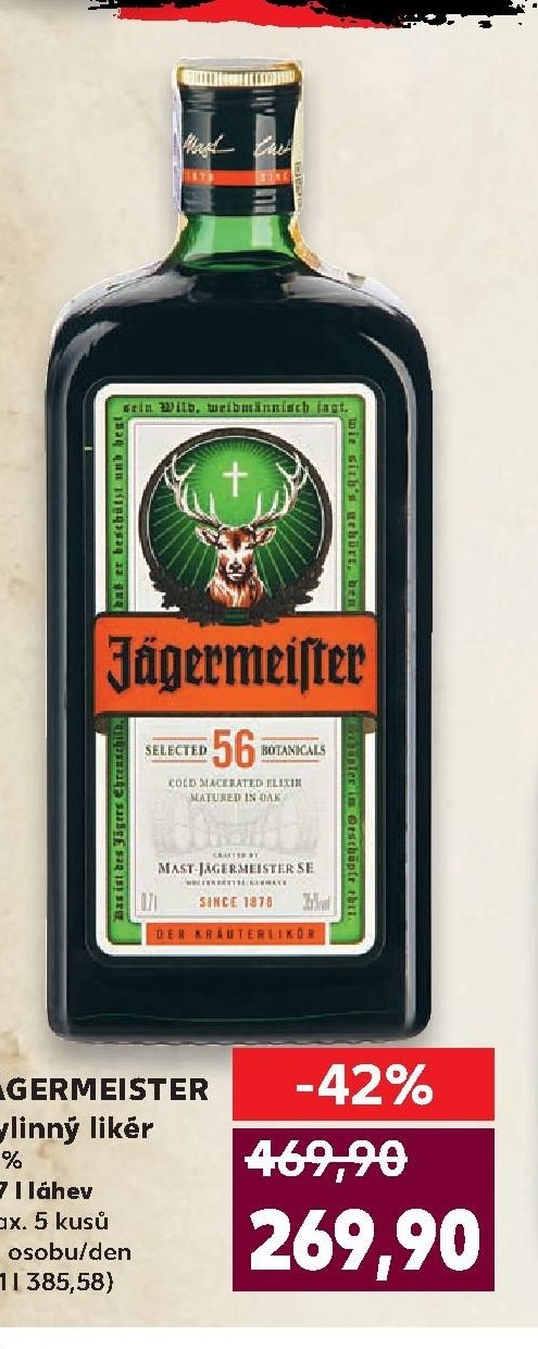 JÄGERMEISTER Bylinný likér