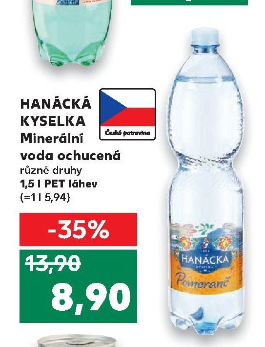 HANÁCKÁ KYSELKA Minerální voda ochucená