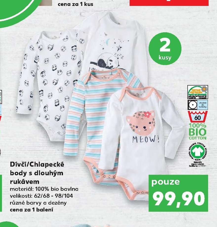 Dívčí/Chlapecké body s dlouhým rukávem