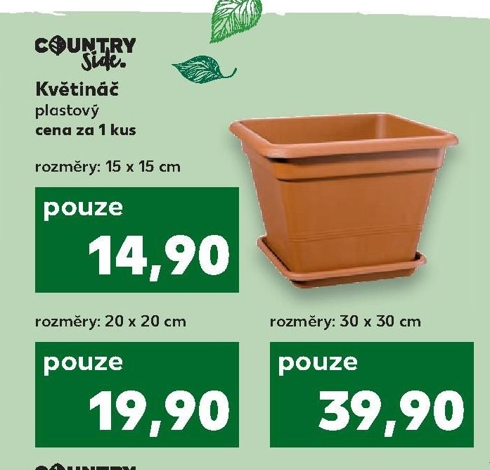 Květináč plastový 15 x 15 cm