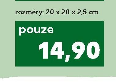 Podmiska plastová 20 x 20 x 2,5 cm