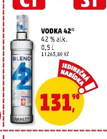 VODKA 42 0,5 l - Penny Market aktualniletaky.eu