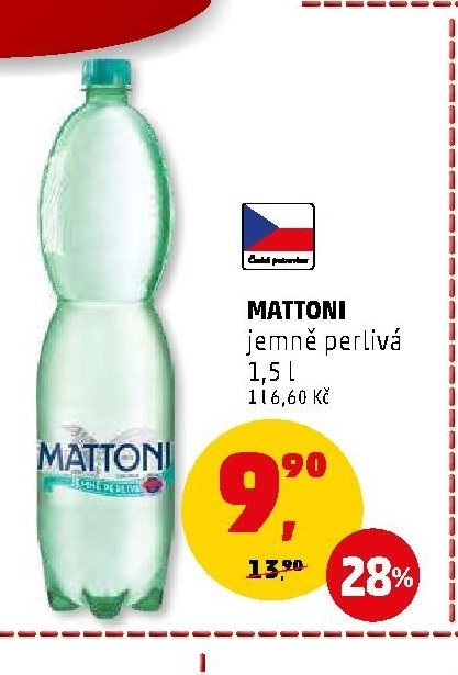 MATTONI jemně perlivá 1,5 l - Penny Market aktualniletaky.eu