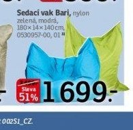 Sedací vak Bari - ASKO aktualniletaky.eu