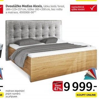 Dvoulůžko Medixo Alexis