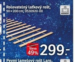 Rolovatelný laťkový rošt, 90x200 cm, 0530920-00