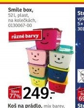 Smile box, 52 l, plast, na kolečkách