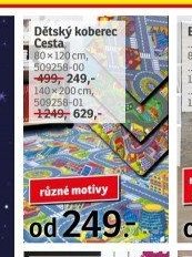 Dětský koberec Cesta, 80x120cm, 140x200cm