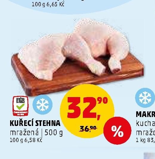 Kuřecí stehna mražená 500 g - Penny Market aktualniletaky.eu