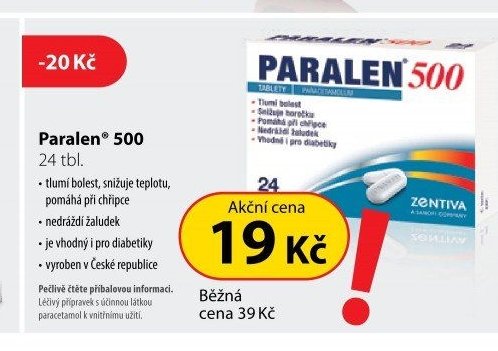 Paralen 500 24 tbl.