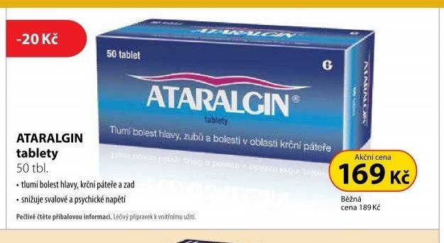 ATARALGIN tablety 50 tbl.