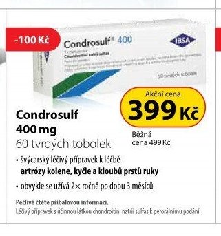 Condrosulf 400 mg 60 tvrdých tobolek
