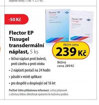 Flector EP Tissugel transdermální náplast, 5 ks