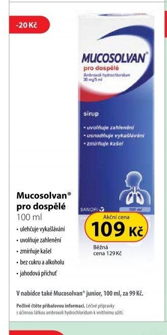 Mucosolvan pro dospělé 100 ml