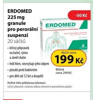 ERDOMED 225 mg granule pro perorální suspenzi 20 sáčků