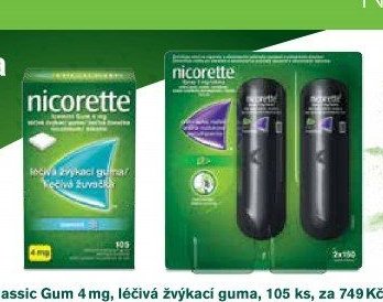 Nicorette Classic Gum 4 mg