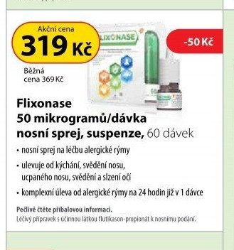 Flixonase 50 mikrogramů/dávka nosní sprej, suspenze