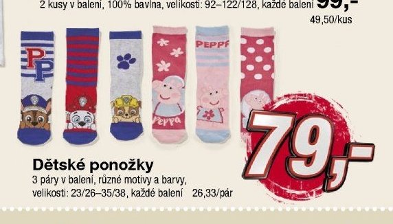 Dětské ponožky