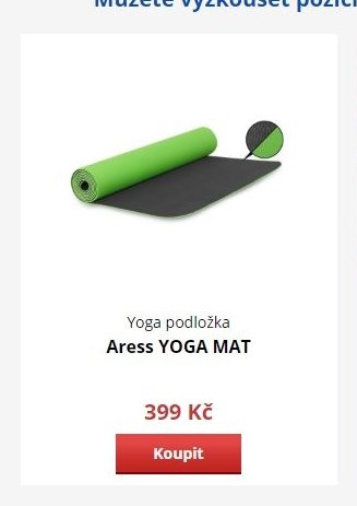 Yoga podložka Aress YOGA MAT