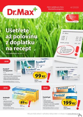 aktuální leták Dr. Max 1.4.2020-30.4.2020