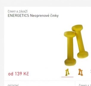 ENERGETICS Neoprenové činky