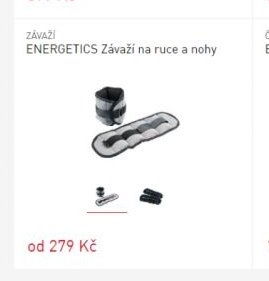 ENERGETICS Závaží na ruce a nohy