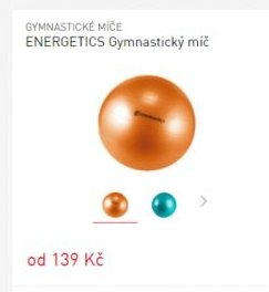 ENERGETICS Gymnastický míč