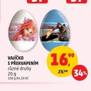 Vajíčko s překvapením různé druhy 20 g - Penny Market aktualniletaky.eu