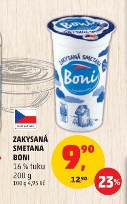 Zakysaná smetana Boni - Penny Market aktualniletaky.eu