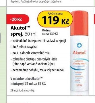 Akutol sprej, 60 ml